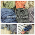 Nuevas llegadas bufandas turcas de color bufandas y chales impresos algodón floral hijab